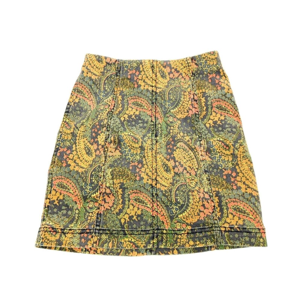 Free People Faded Floral Mini Skirt  Size 0